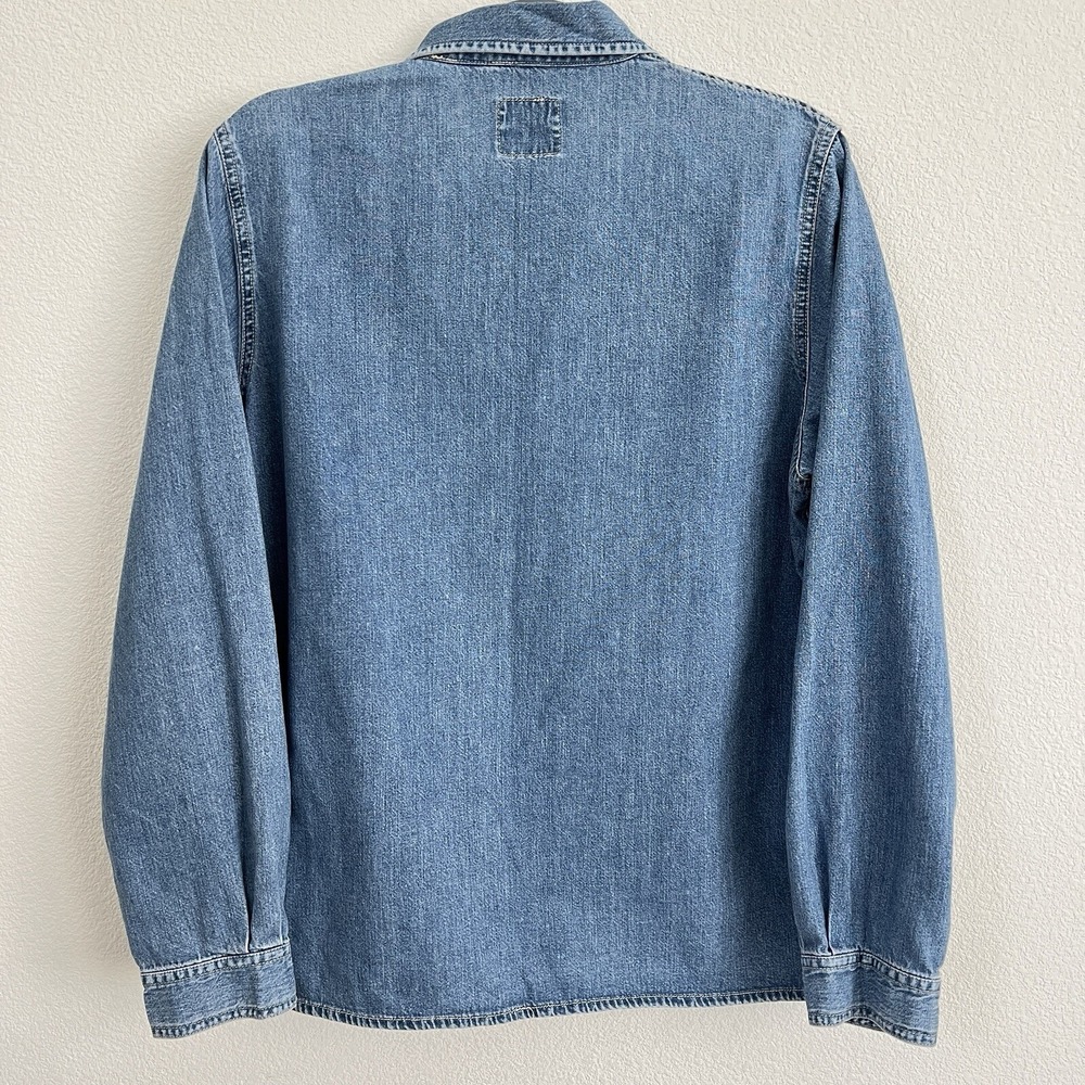 VTG Pepe Jeans London Women's Denim Jacket Sz M Full Zip medium Wash barn '94 - Picture 9 of 16